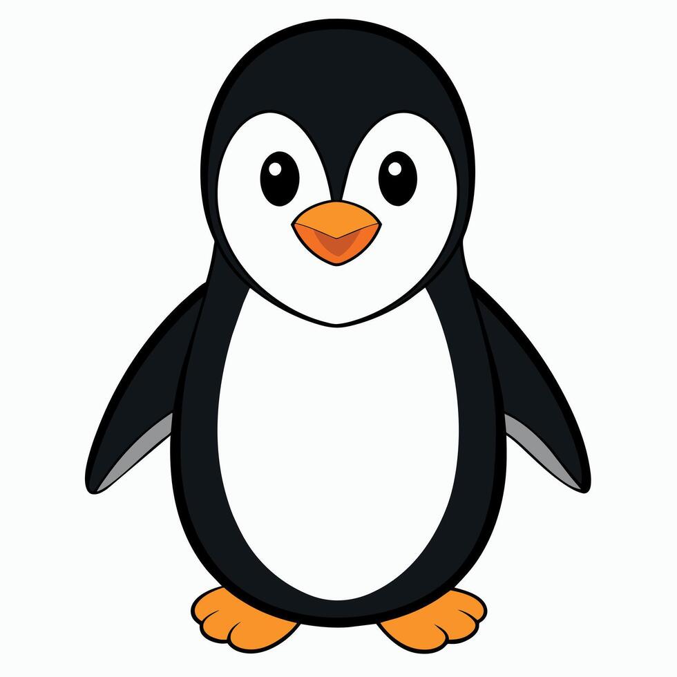 pinguïn vlak stijl illustratie vector