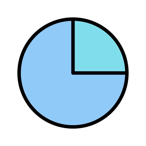 Vector cirkeldiagram pictogram