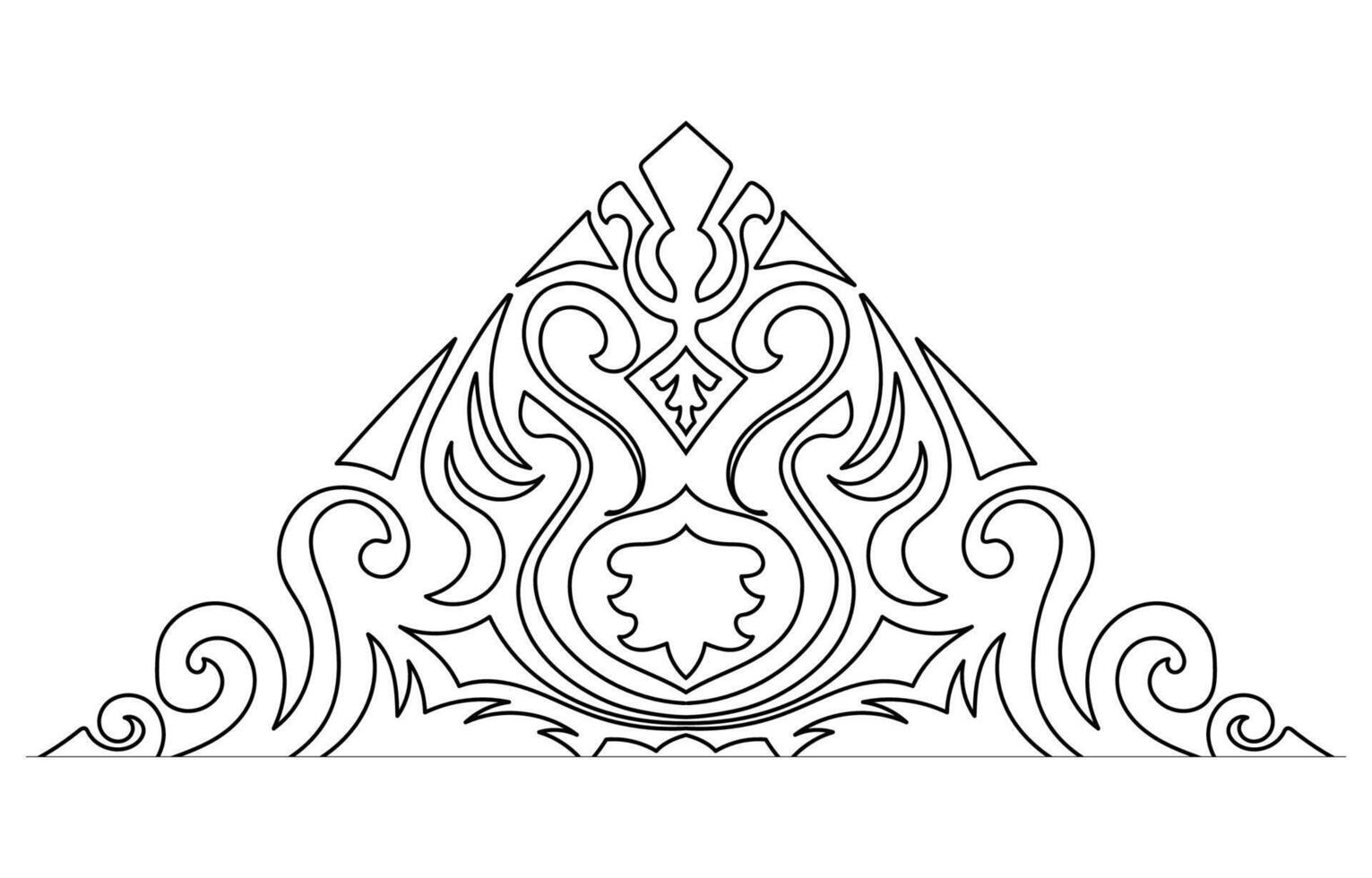 tapijt componenten. zwart strepen. tapijt oosters ornament met bloemen motieven. Indisch ontwerp element voor henna- tatoeëren, volwassen kleur boek, groet kaart, bruiloft uitnodiging of spa schoonheid folder. vector