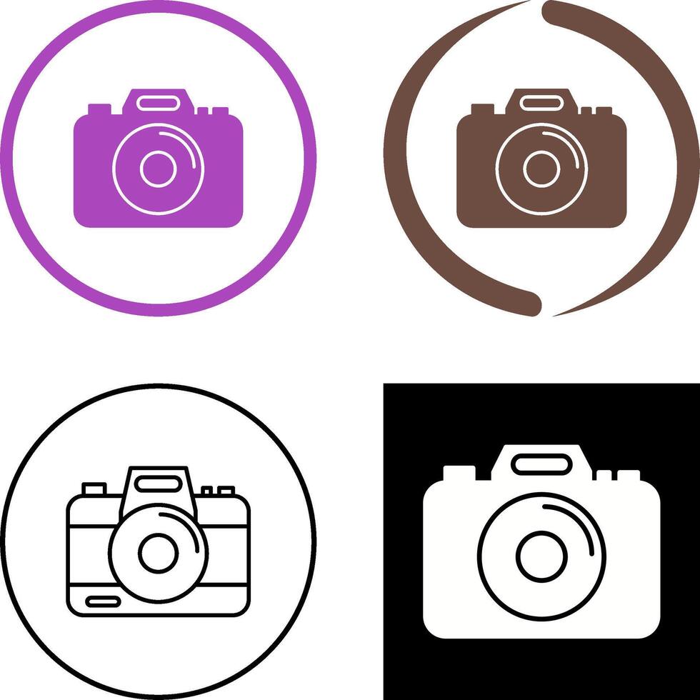 ontwerp camerapictogram vector