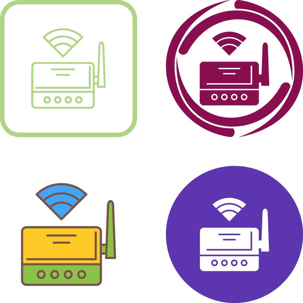Wifi router icoon ontwerp vector