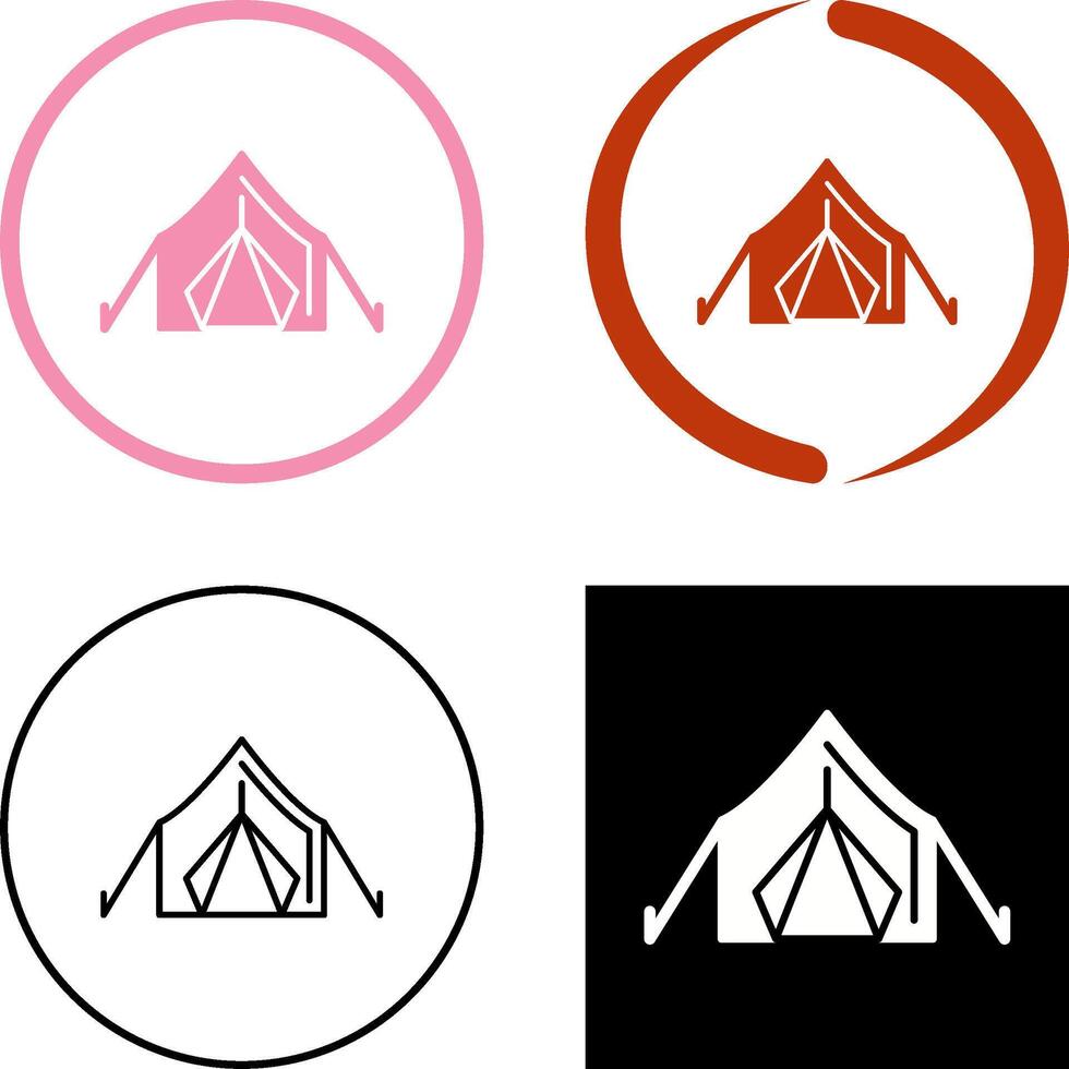 tent icoon ontwerp vector