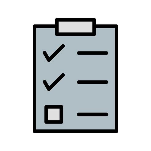 Vector checklist pictogram