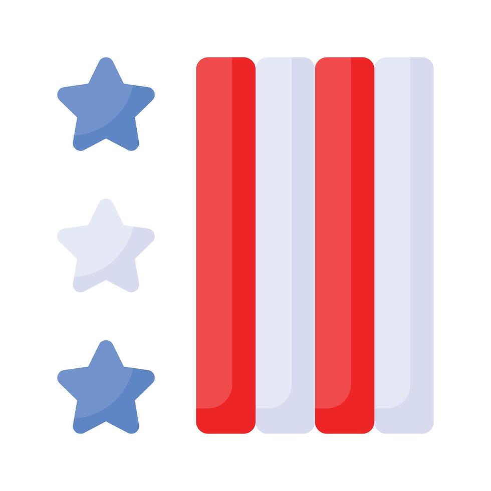 Amerika vlag ontwerp, geïsoleerd Aan wit achtergrond vector
