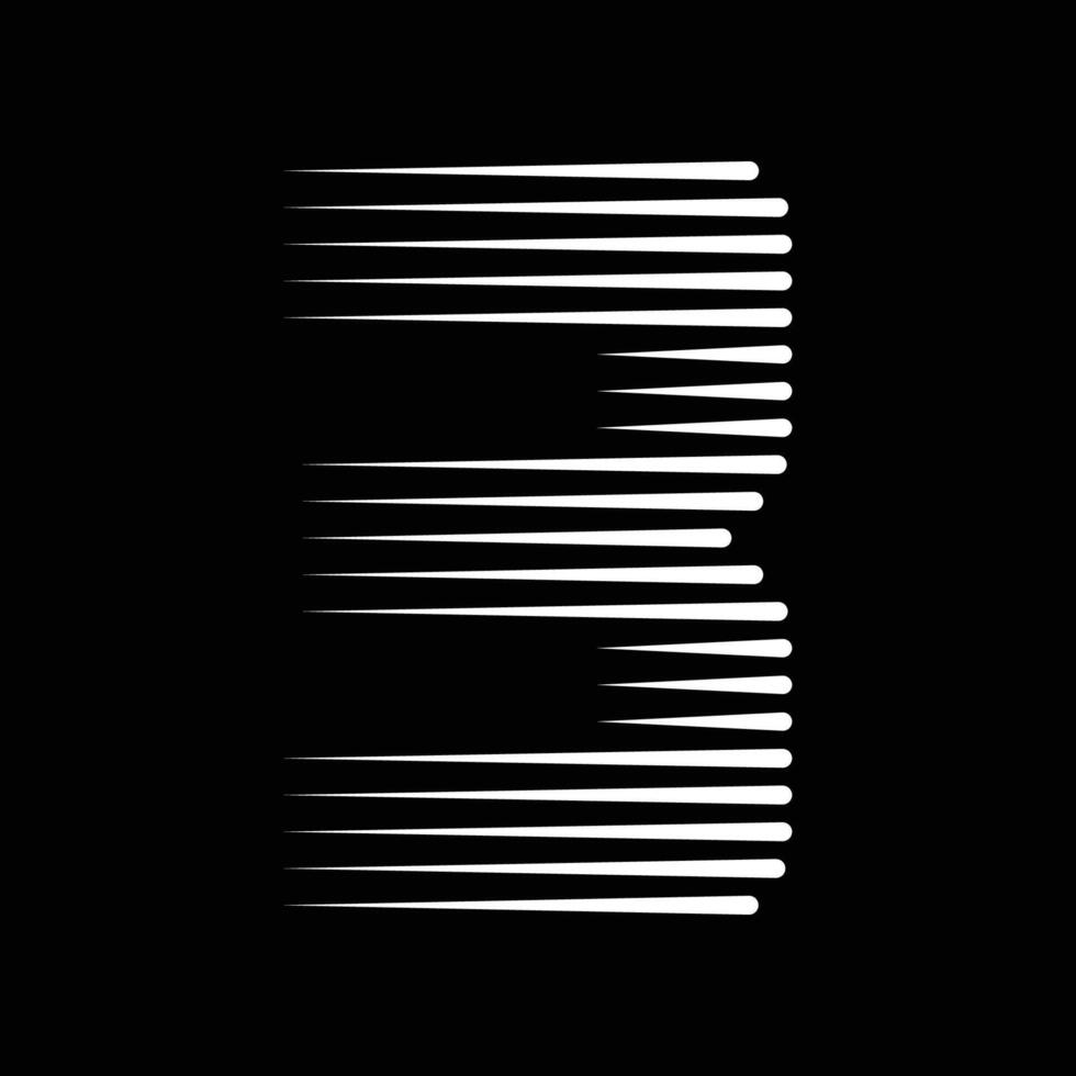 3 aantal lijnen logo icoon illustratie vector