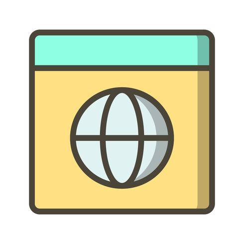 Vector browser pictogram