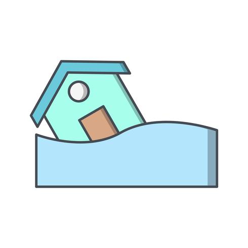 Flood symbool vector pictogram
