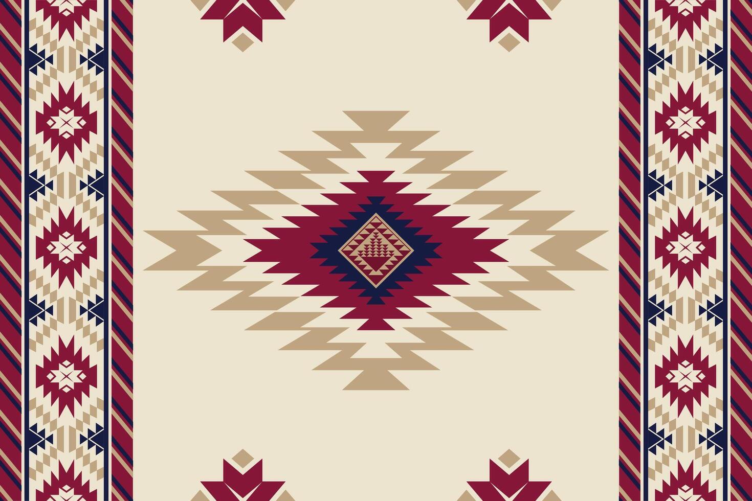 etnisch tribal traditioneel meetkundig ruit plein zig zag vorm naadloos patroon bruin room kleur achtergrond. gebruik voor kleding stof, textiel, interieur decoratie elementen, bekleding, inpakken. pro vector