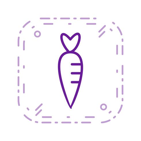 Vector wortel pictogram