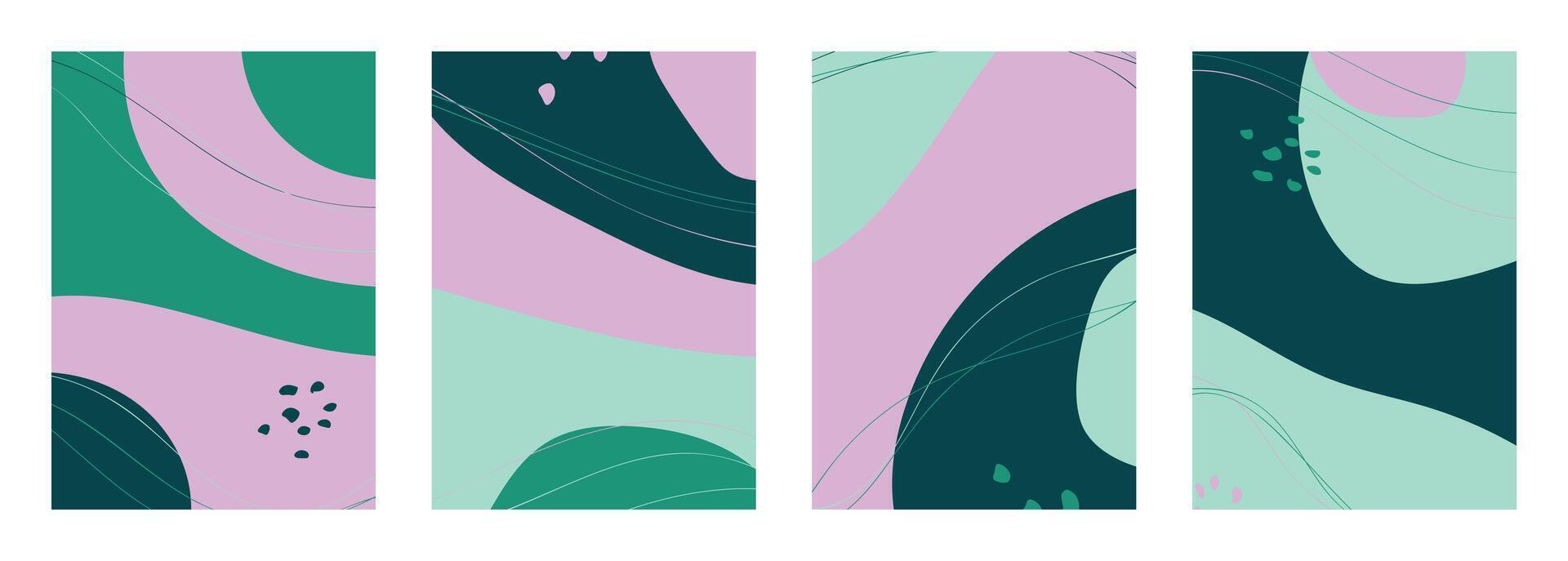 minimalistische abstract hand- getrokken reeks achtergrond. vector