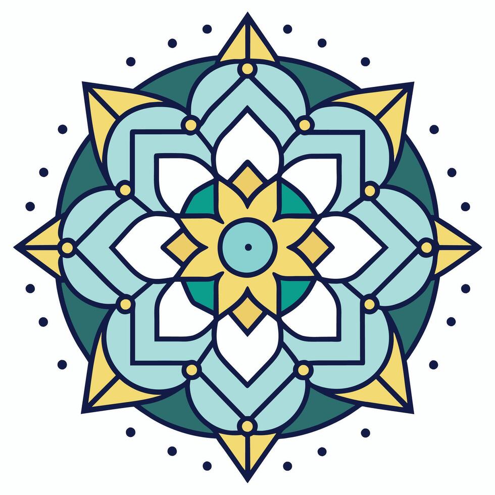 kleurrijk luxe mandala bruiloft luxe mandala achtergrond vector