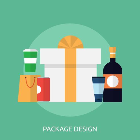 Conceptuele pakket illustratie ontwerp vector