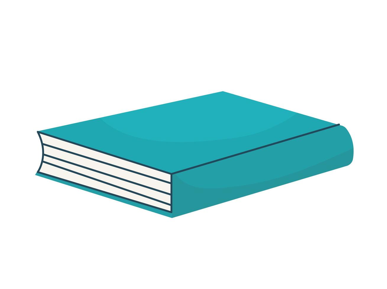 mooi blauw boek vector