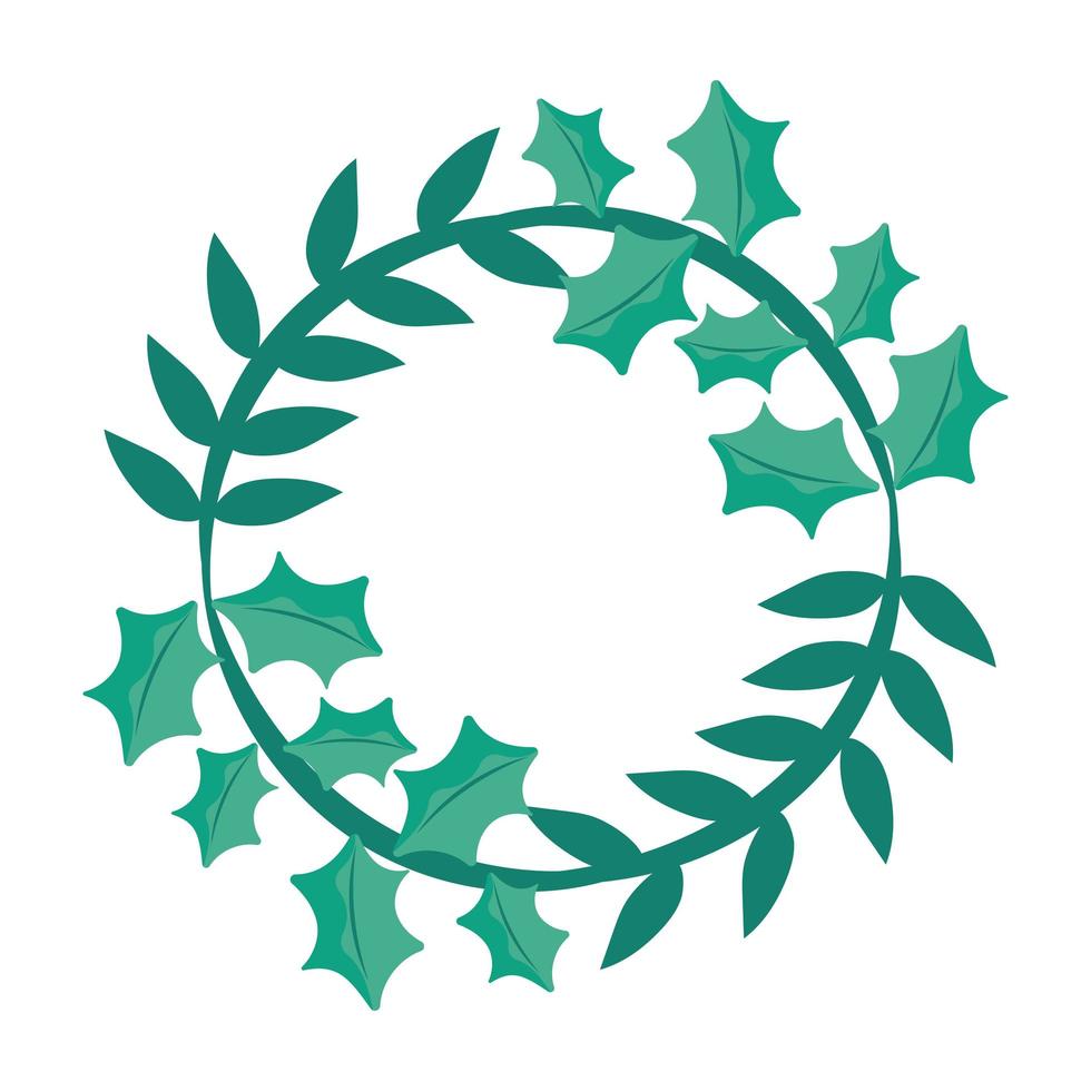 groene kerstkrans vector