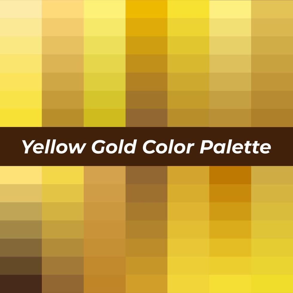 geel en goud kleur palet set. vector