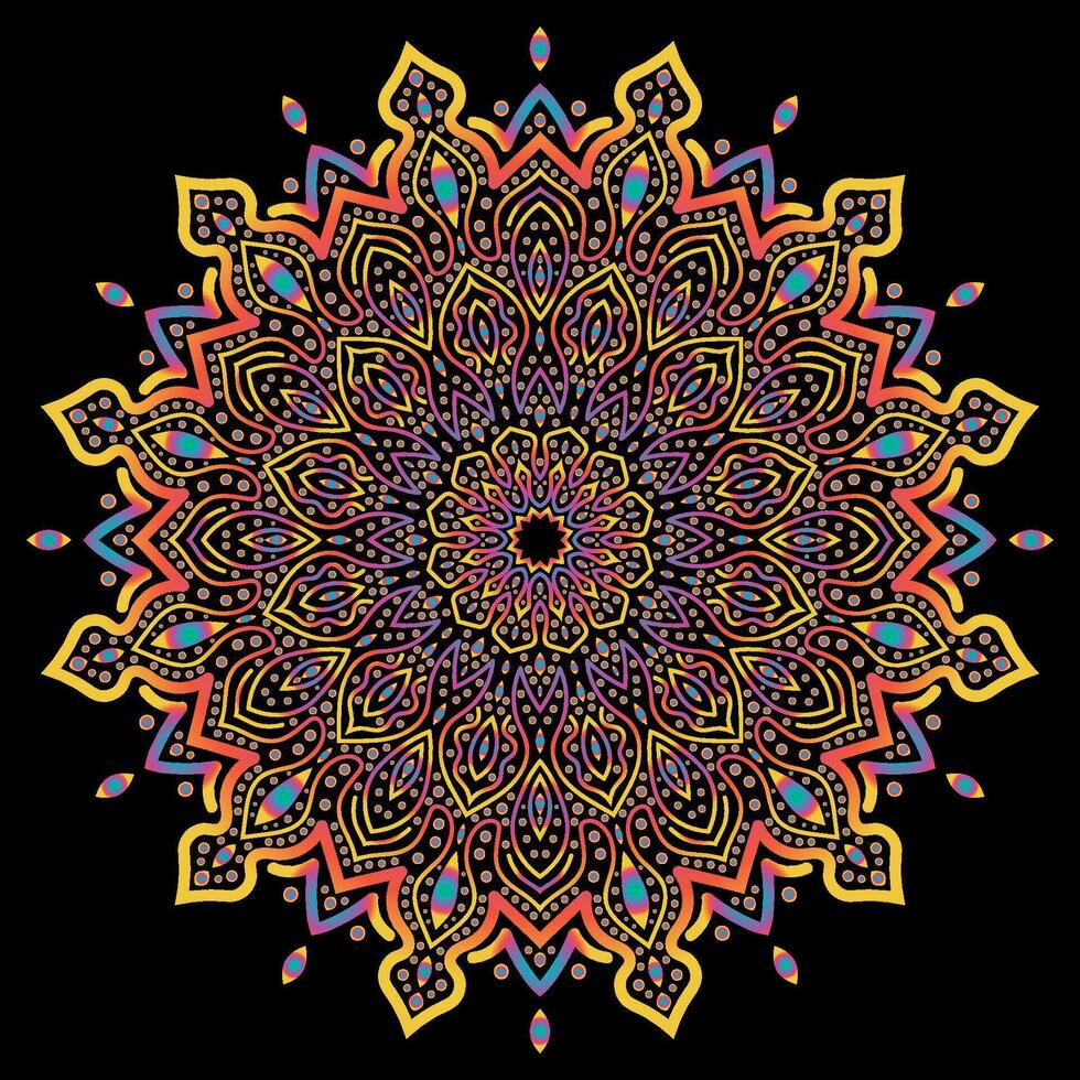 mandala kunst voor sjabloon achtergrond vector