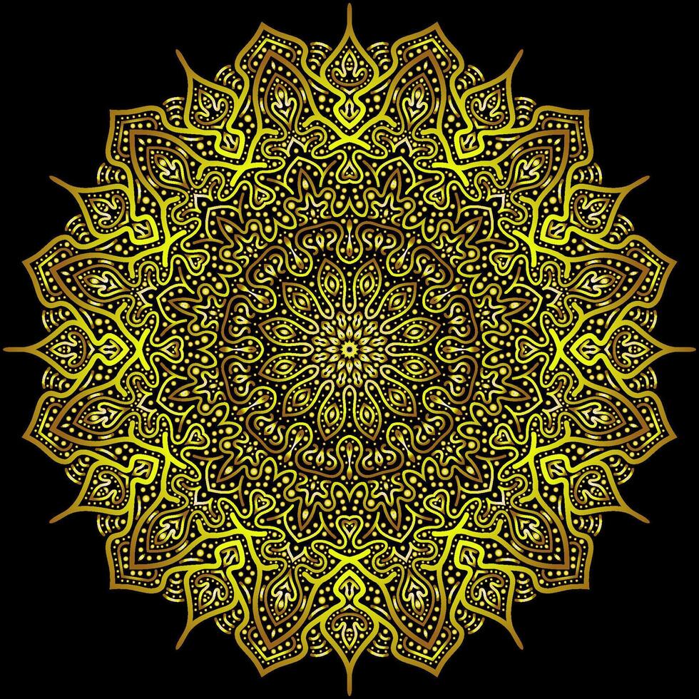 mandala kunst voor sjabloon achtergrond vector