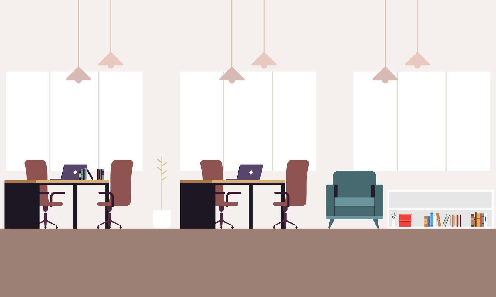 creatief werkplaats modern voor werk illustratie vector
