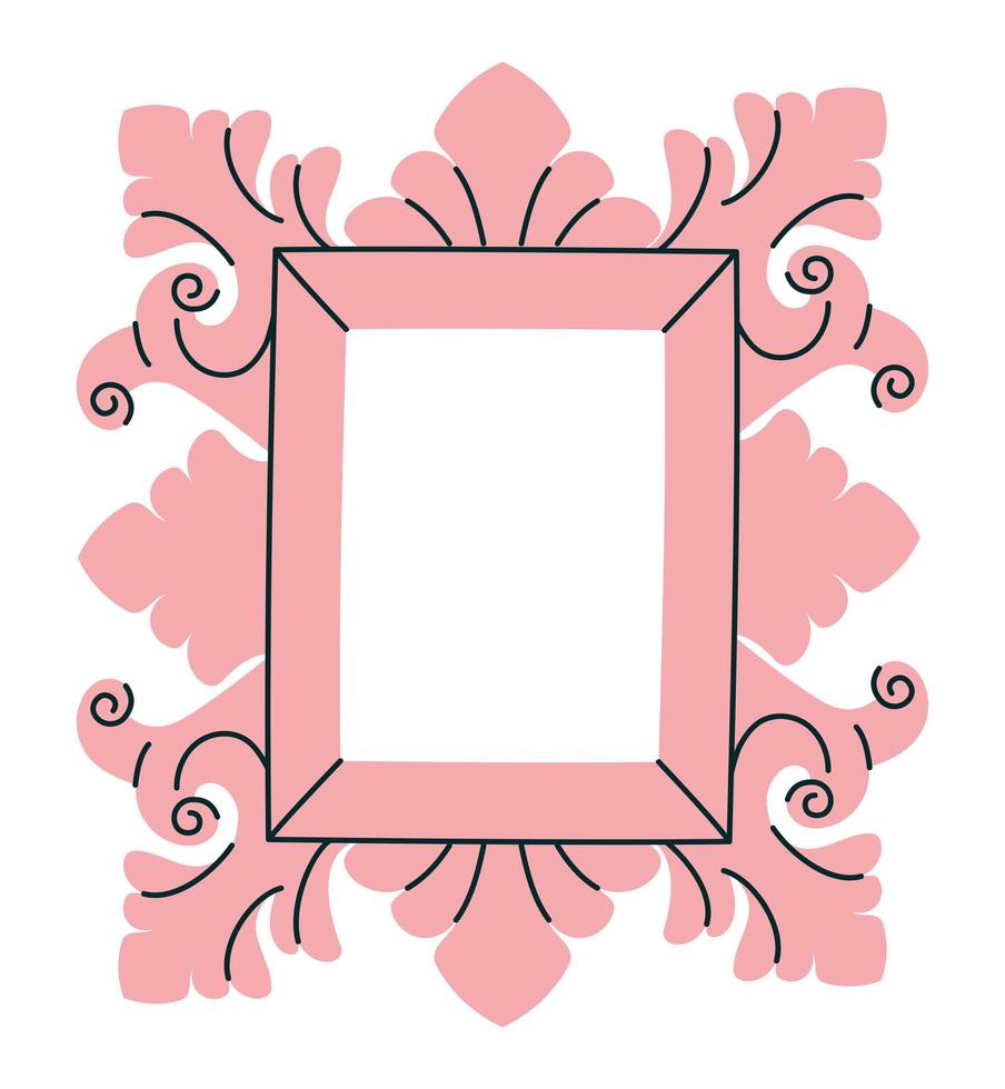 mooi roze frame vector