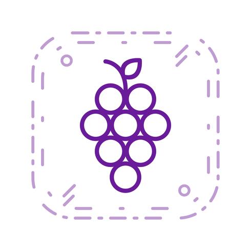 Vector druiven pictogram