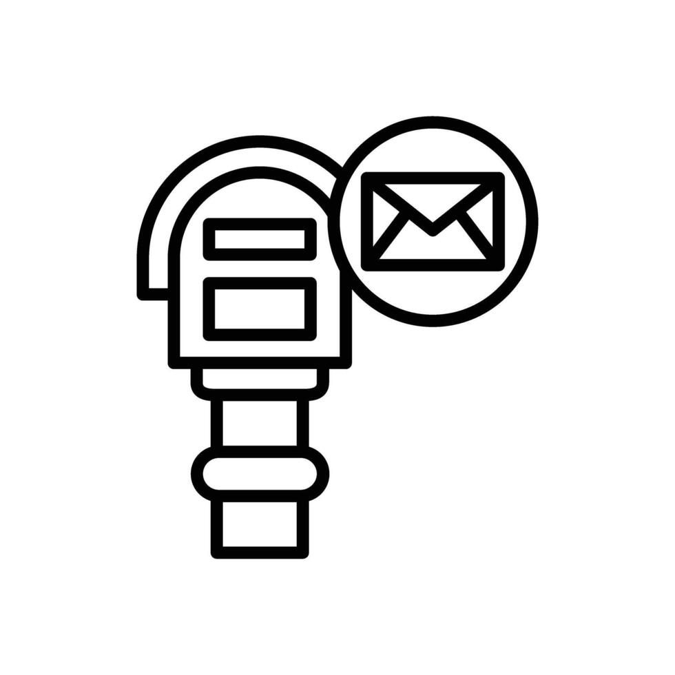 postbus lijn icoon ontwerp vector