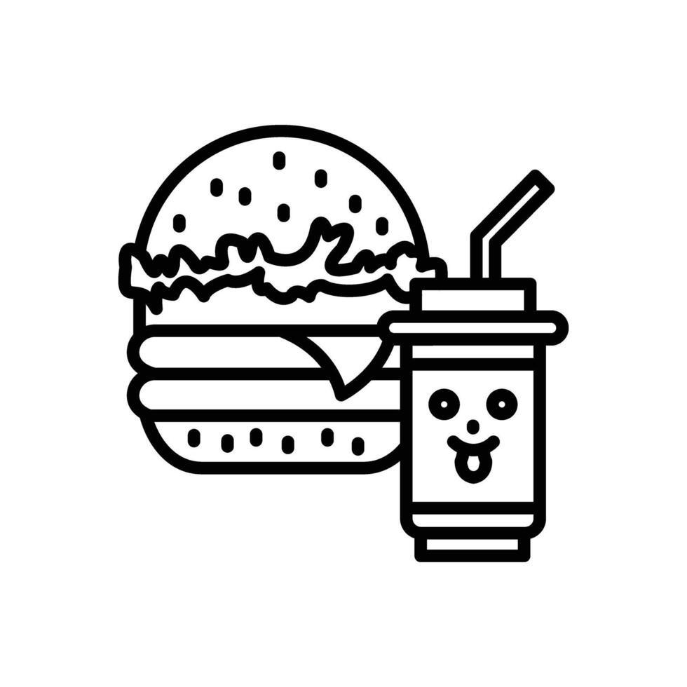 voedsel lijn icoon ontwerp vector