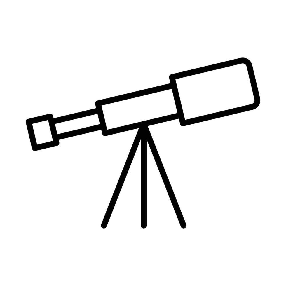 telescoop lijn icoon ontwerp vector