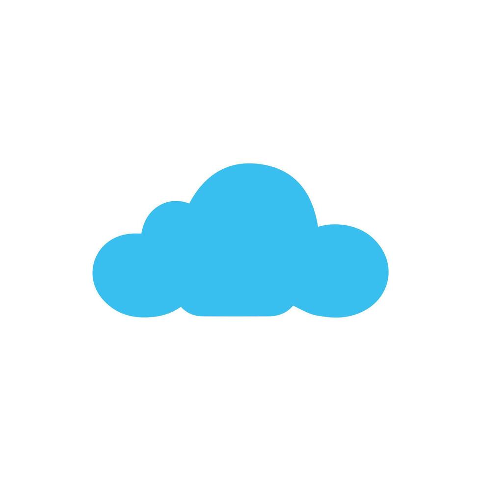 weer icoon illustratie blauw regenachtig ontwerp. vector