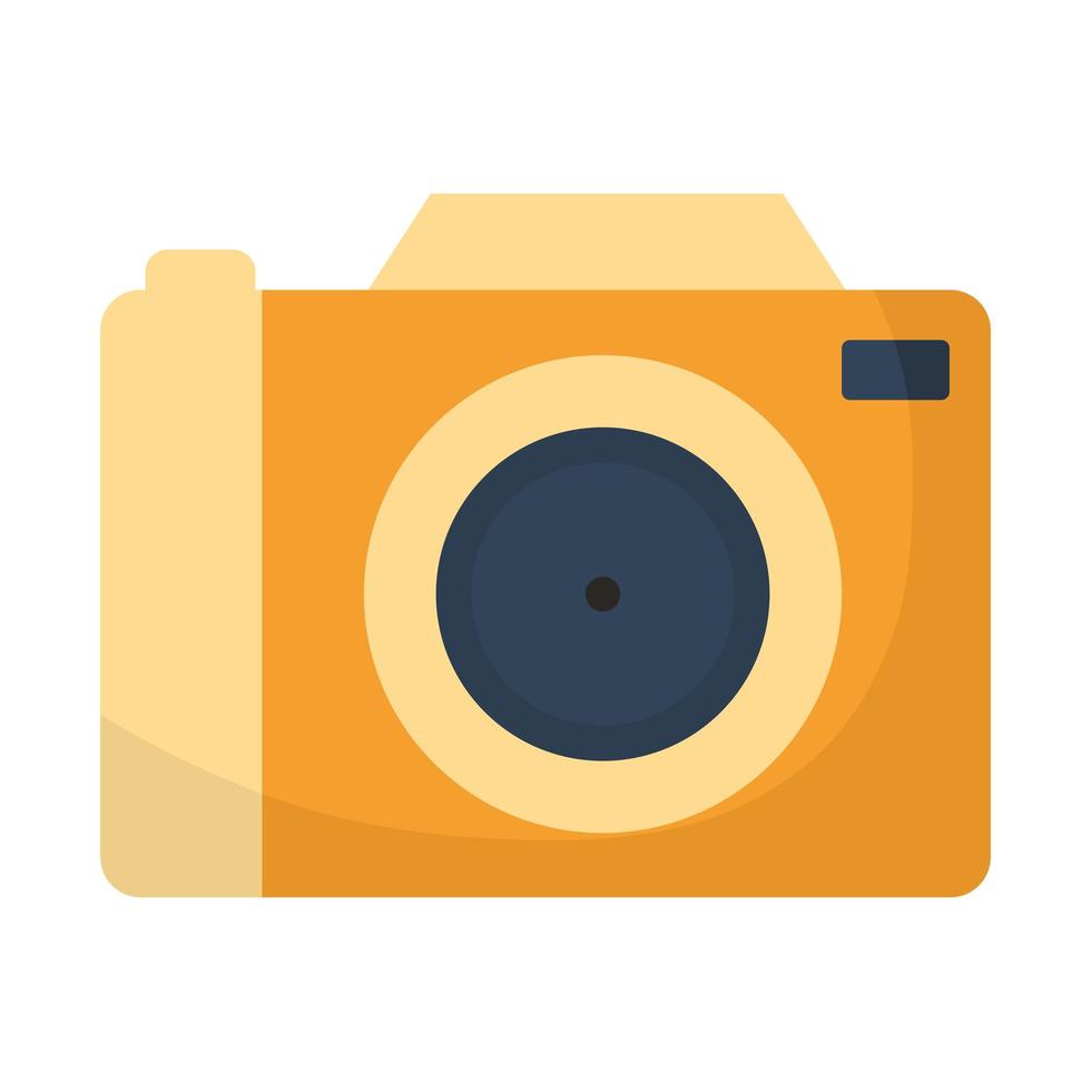camera met een oranje kleur vector