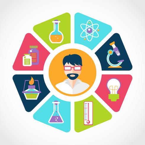 Chemie concept illustratie vector