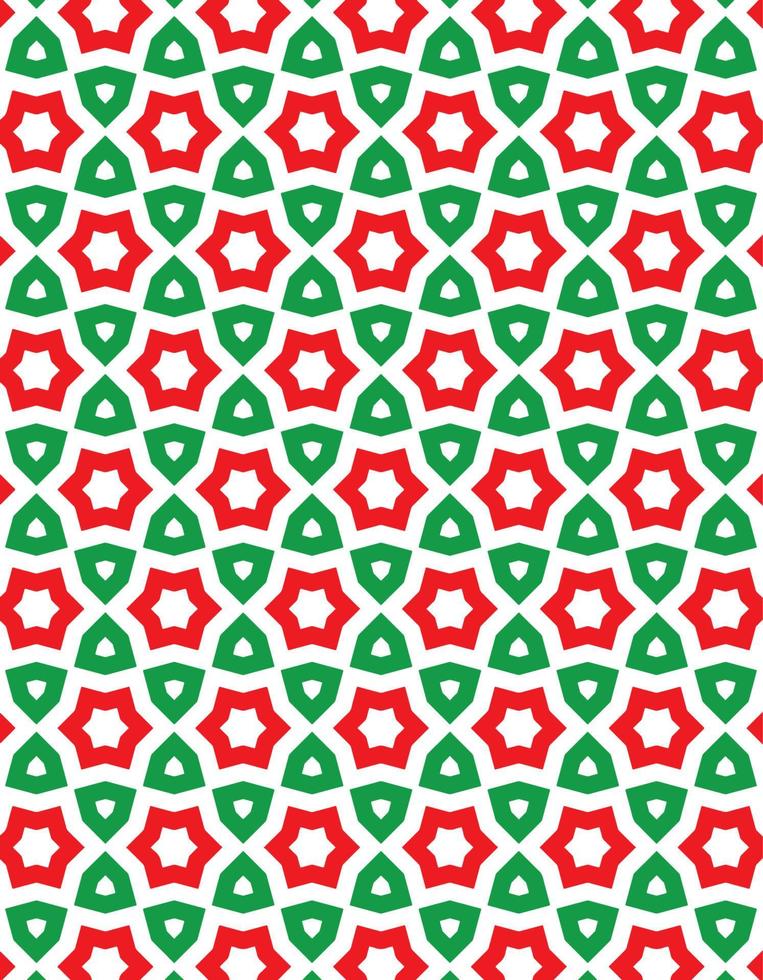 kerstpatroon met geometrische motieven vector