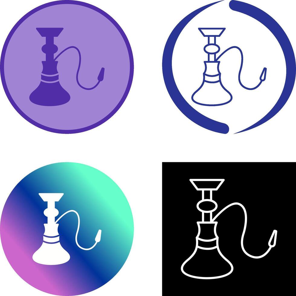 uniek hookah icoon ontwerp vector