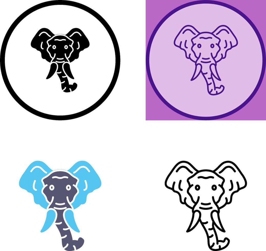 olifant icoon ontwerp vector