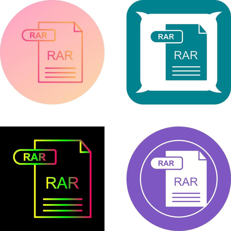 rar icoon ontwerp vector