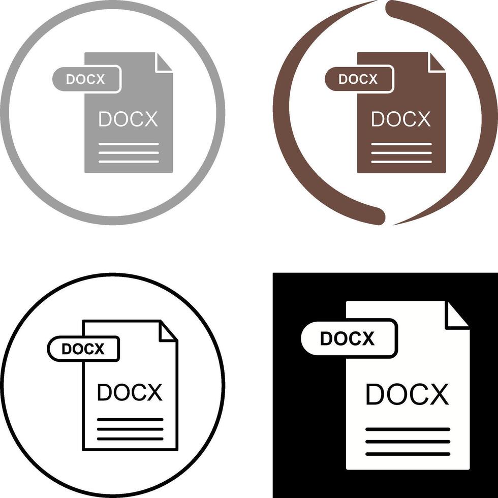 docx icoon ontwerp vector