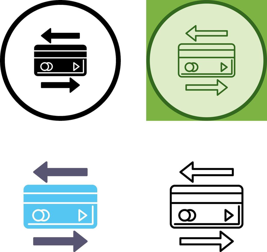 transactie icoon ontwerp vector