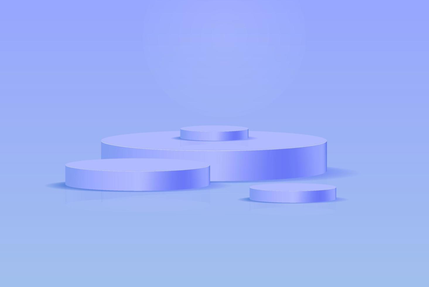 achtergrond vector 3d grijs render met podium blauwe 3d en minimale blauwe muur scene, minimale podium blauwe achtergrond 3D-rendering abstract podium grijs. podiumweergave voor product op witte podiumstudio