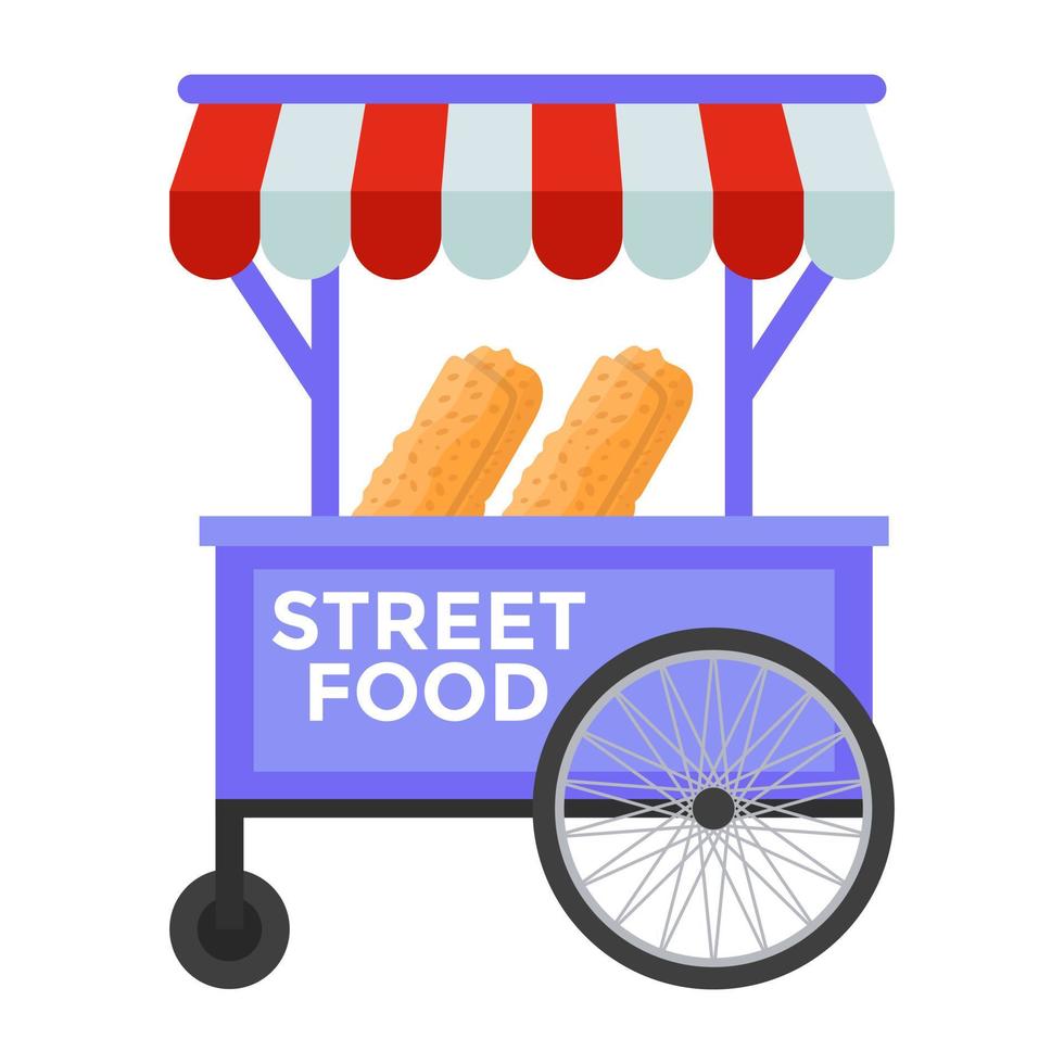 streetfood concepten vector