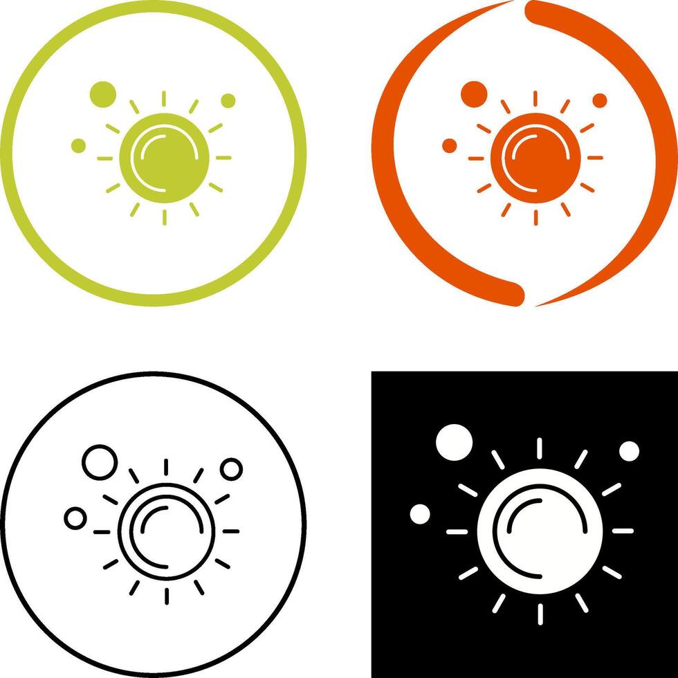 zon pictogram ontwerp vector