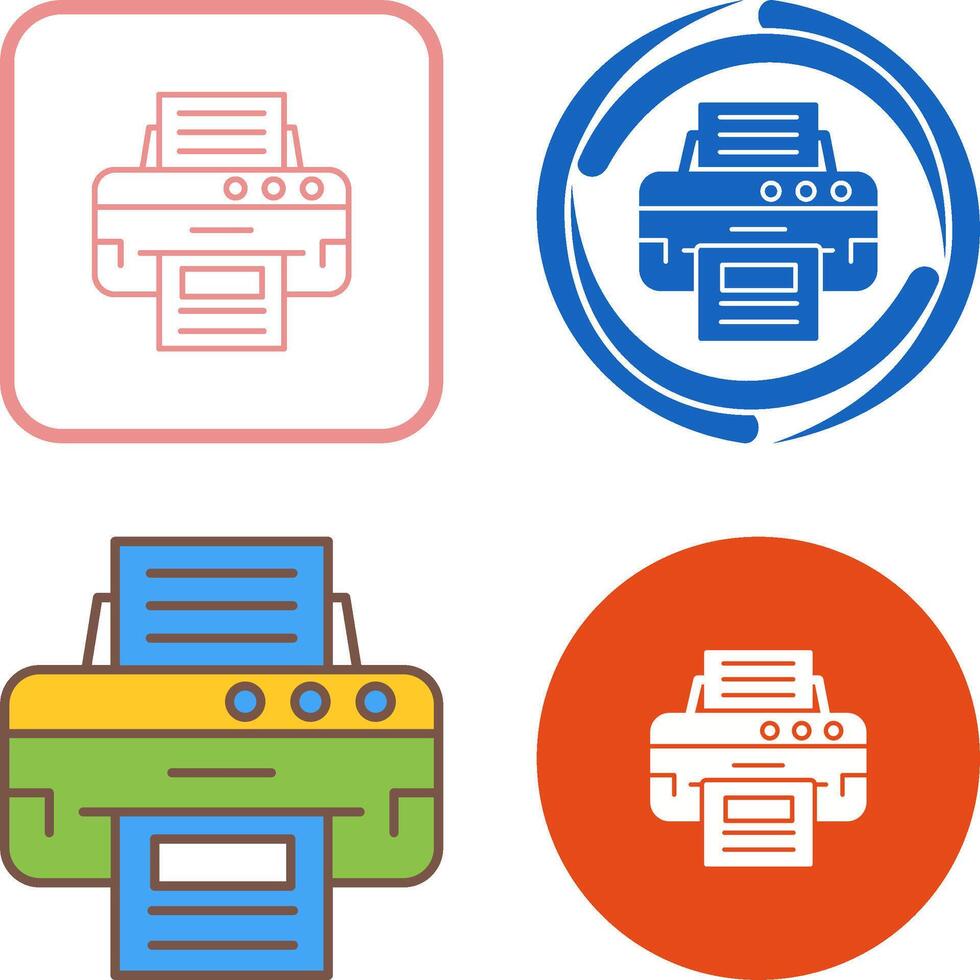 ontwerp printerpictogram vector