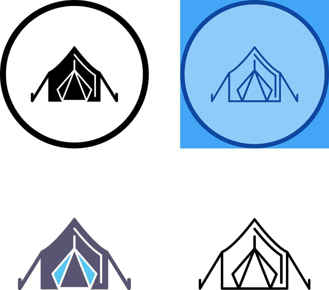 tent icoon ontwerp vector