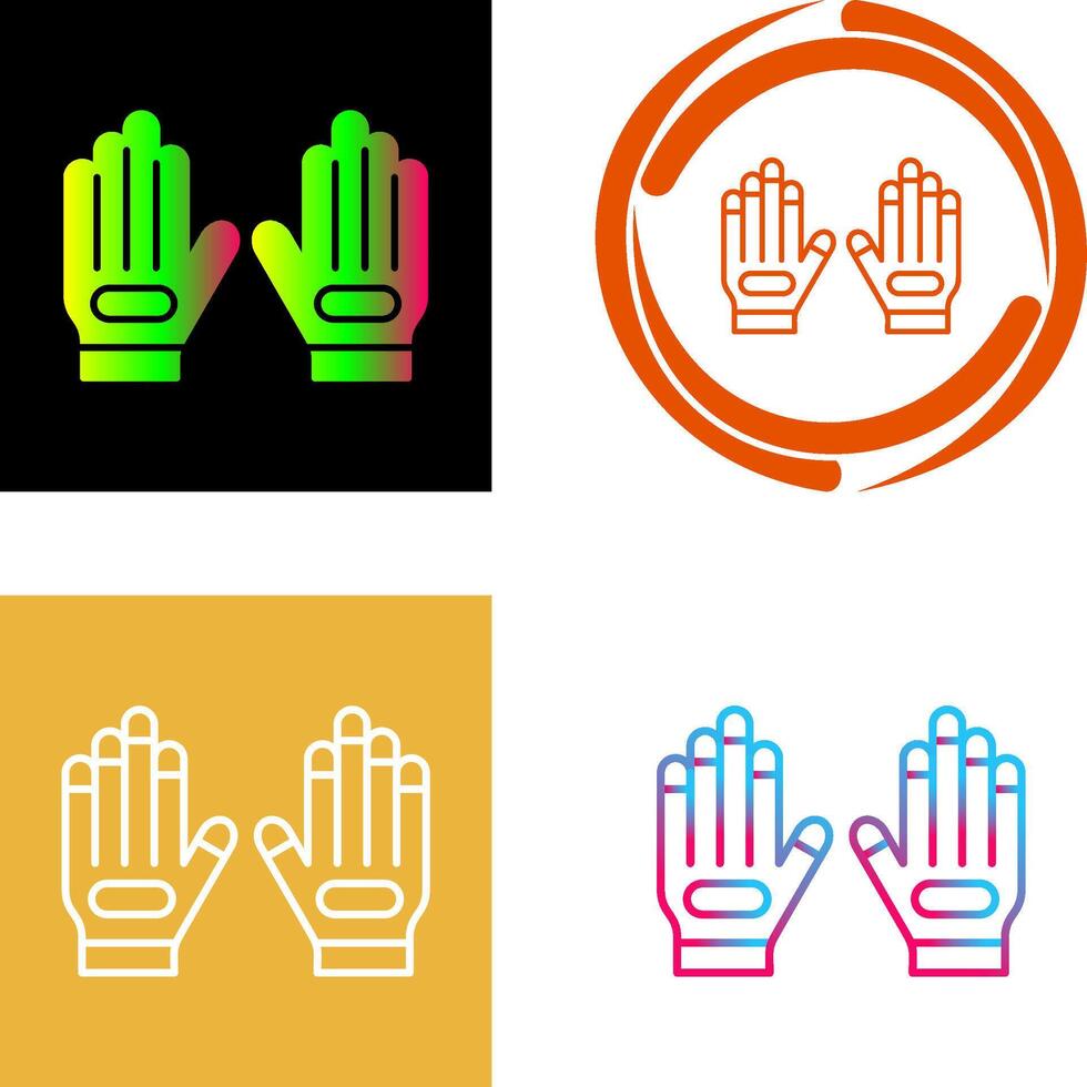 handschoen icoon ontwerp vector