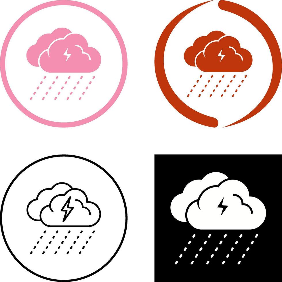 regenachtig dag icoon ontwerp vector