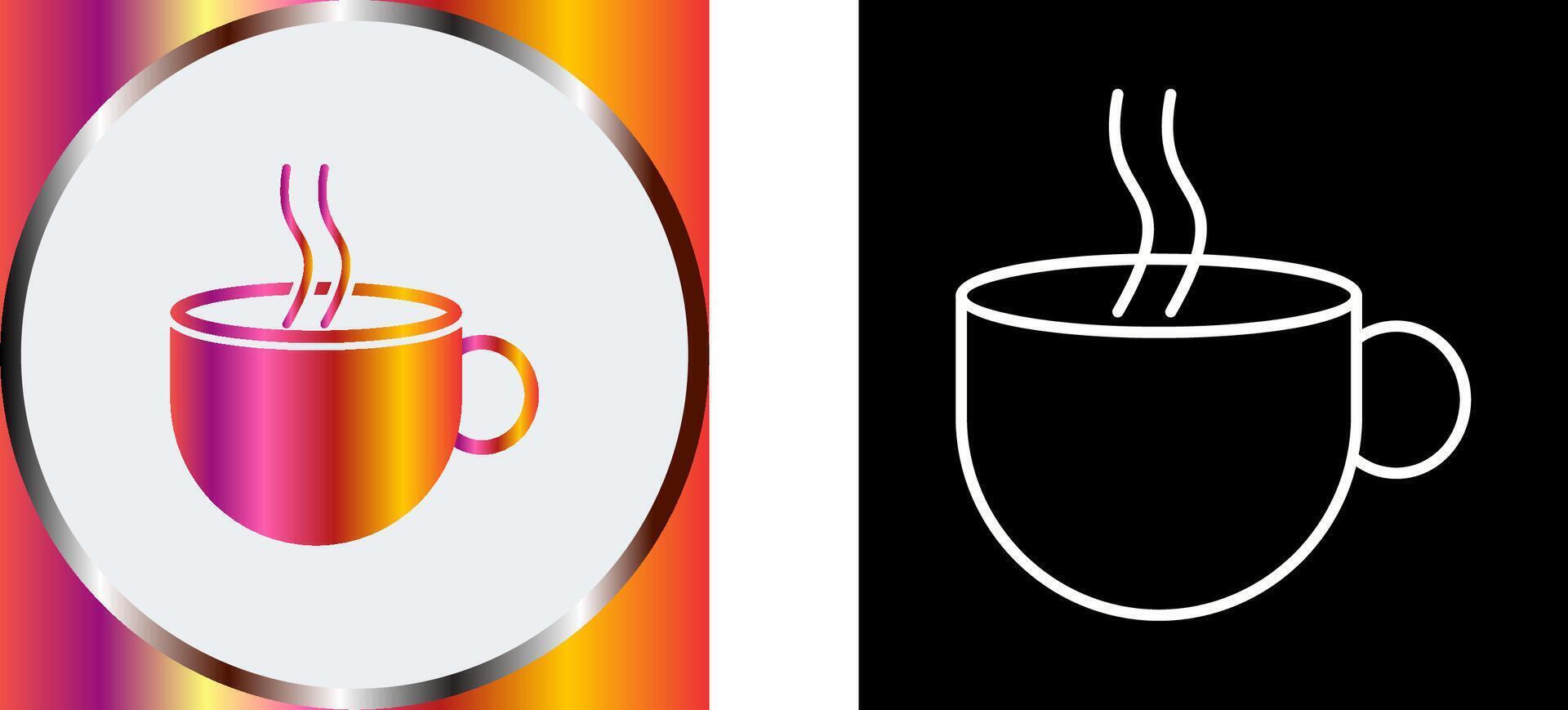 heet koffie icoon ontwerp vector