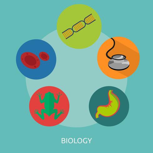 Biologie 2 Conceptuele illustratie Ontwerp vector