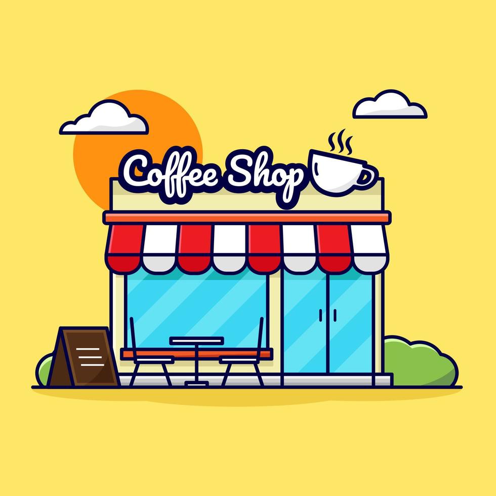 coffeeshop illustratie vector