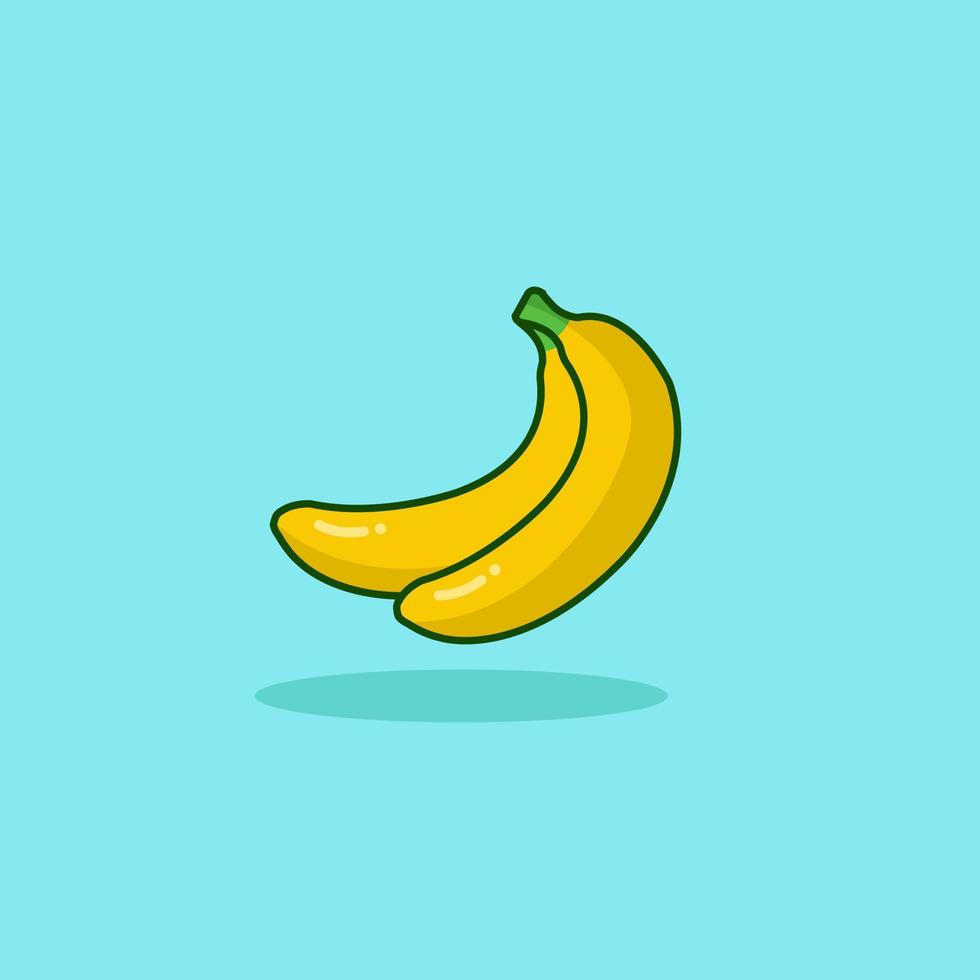 een kleurrijke illustratie van banaan vector