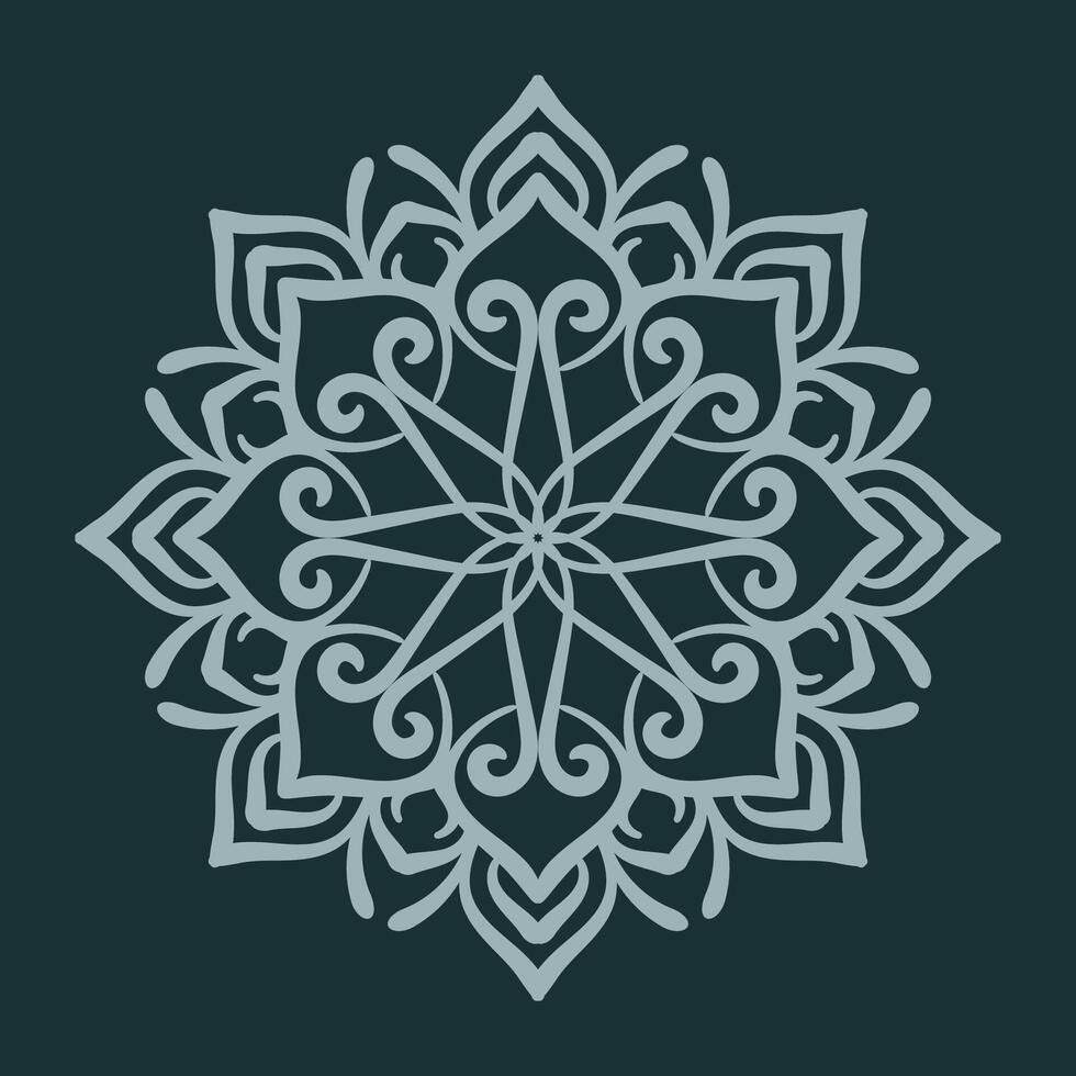 gemakkelijk ronde decoratie. mandala vector