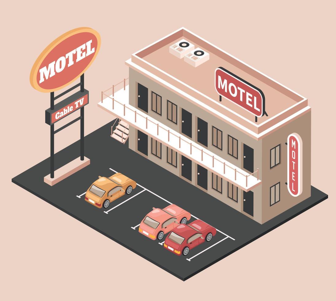 motel kleurconcept vector