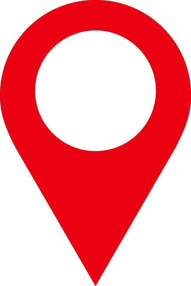 punt plaats positie pin kaarten contact adres GPS icoon logo geïsoleerd Aan wit achtergrond. illustratie vector